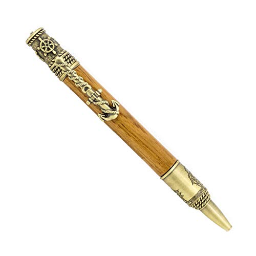 Allywood Creations Nautical Pen - Wood & Antique Pewter